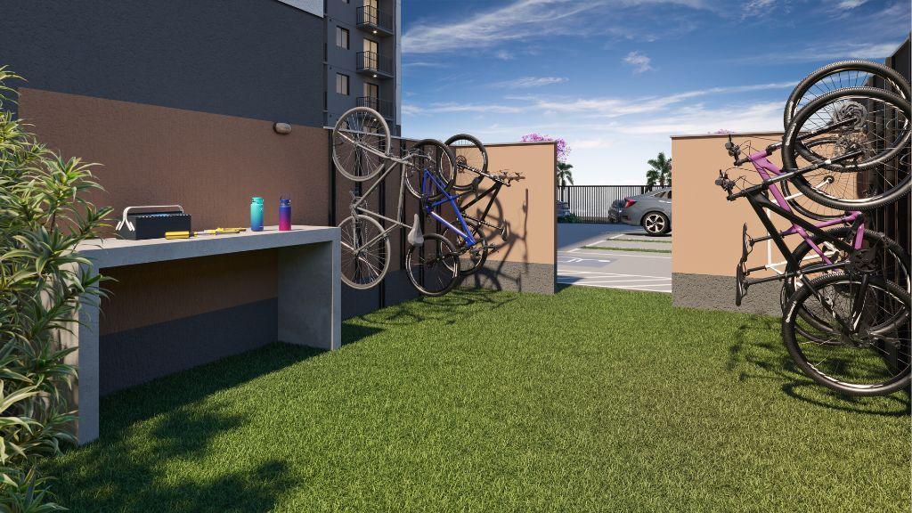 Perspectiva Ilustrada - Bicicletário - Vila 197 - Pazza Incorporadora