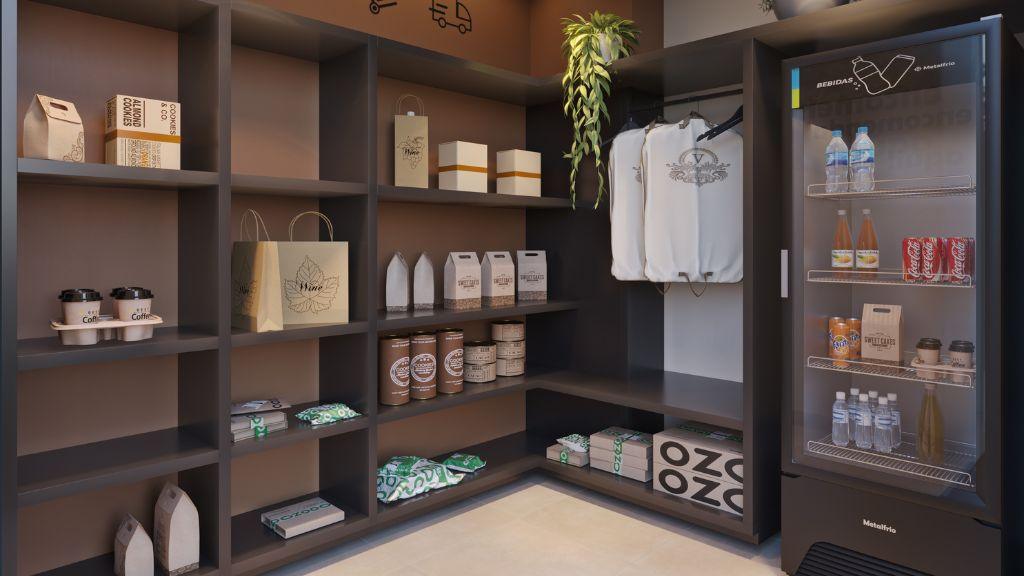 Perspectiva Ilustrada - Espaço Delivery - Vila 197 - Pazza Incorporadora