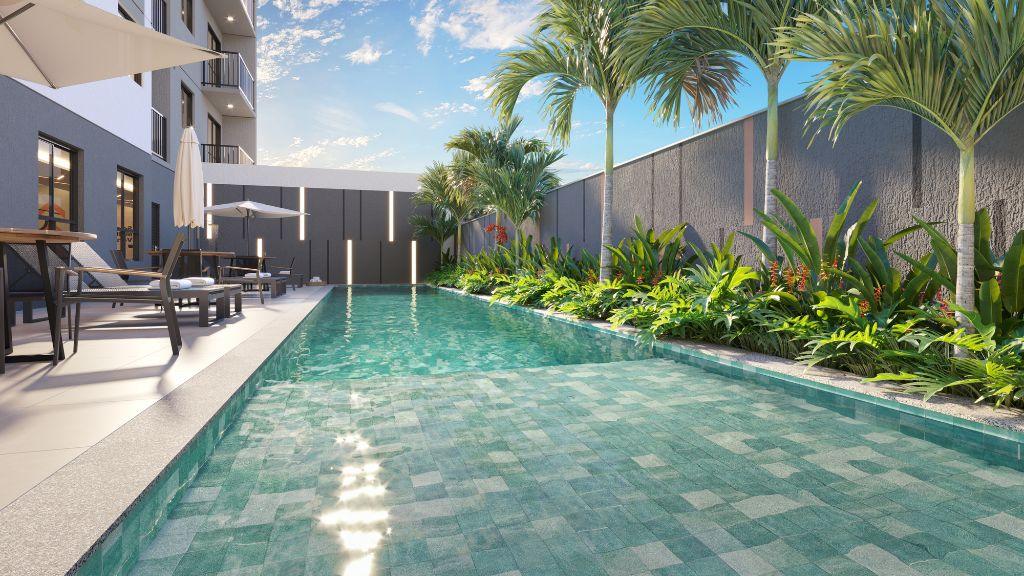 Perspectiva Ilustrada - Piscina - Vila 197 - Pazza Incorporadora