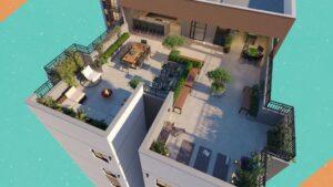 Perspectiva Ilustrada - Rooftop - Vila 197 - Pazza Incorporadora